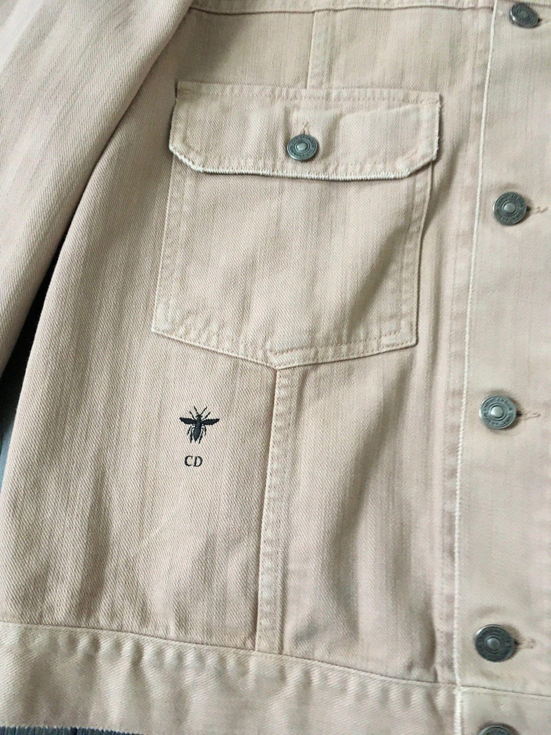 Runway Blush Embroidered Denim Jacket