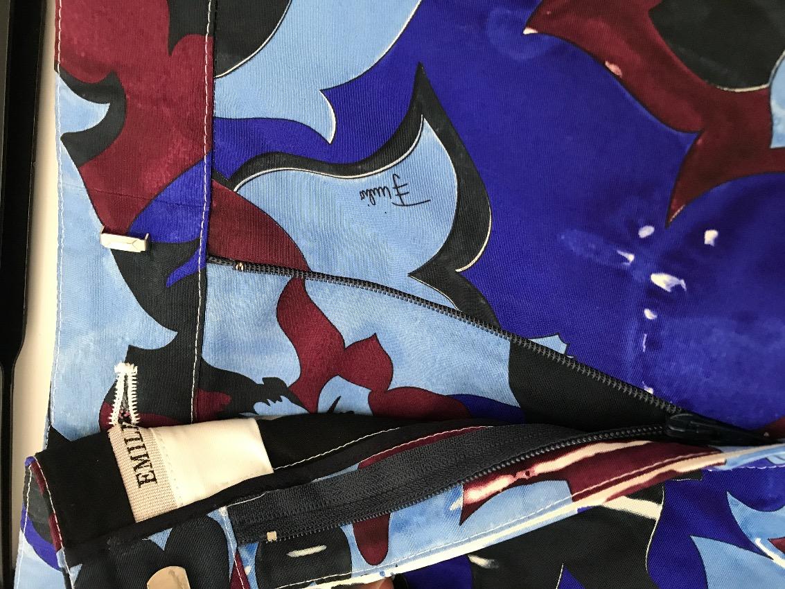Emilio Pucci Silk Printed Trousers