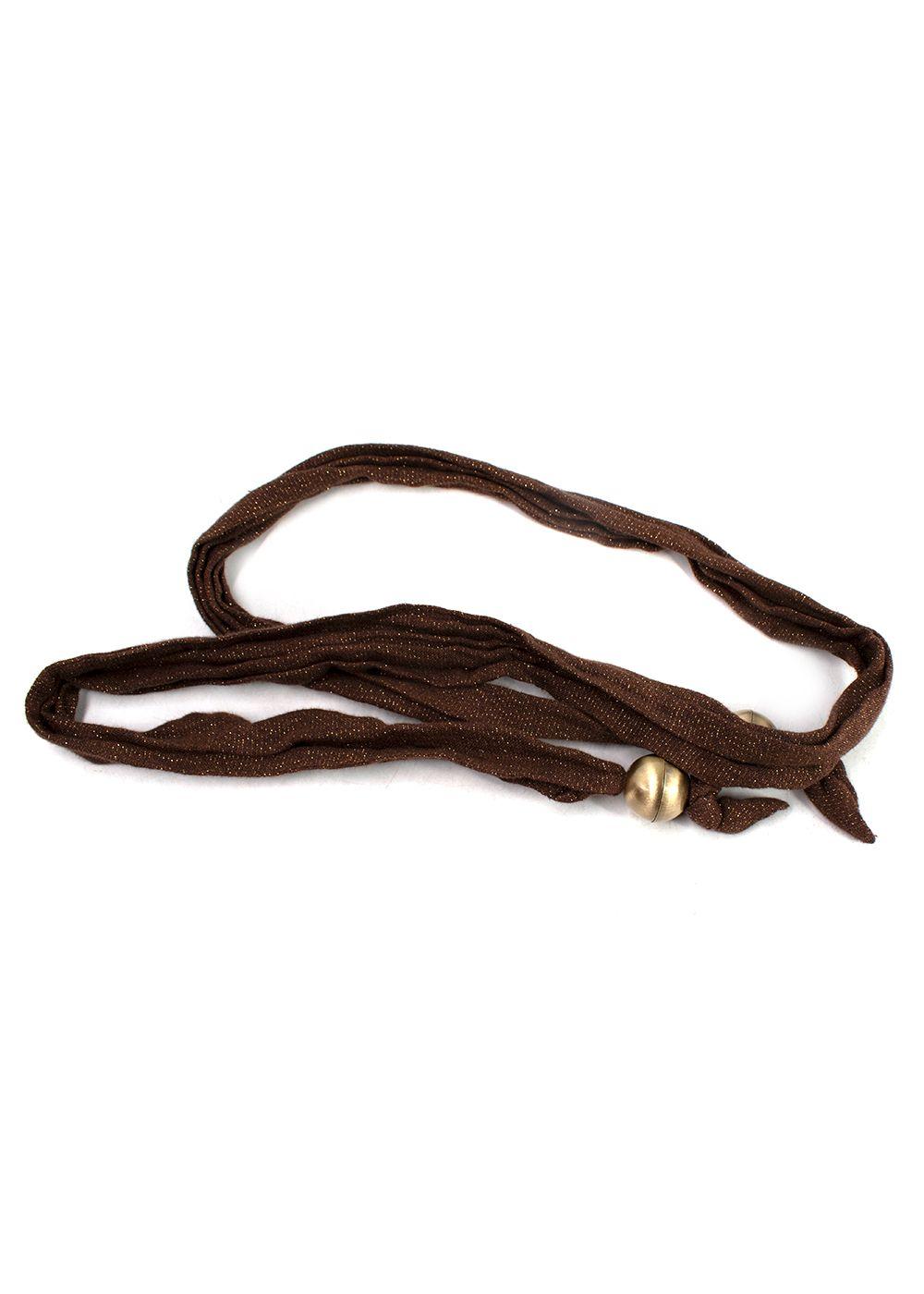 Lisa Marie Fernandez Lurex Linen Brown Dress