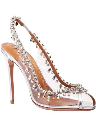 Aquazzura Crystal Embellished Temple Heels