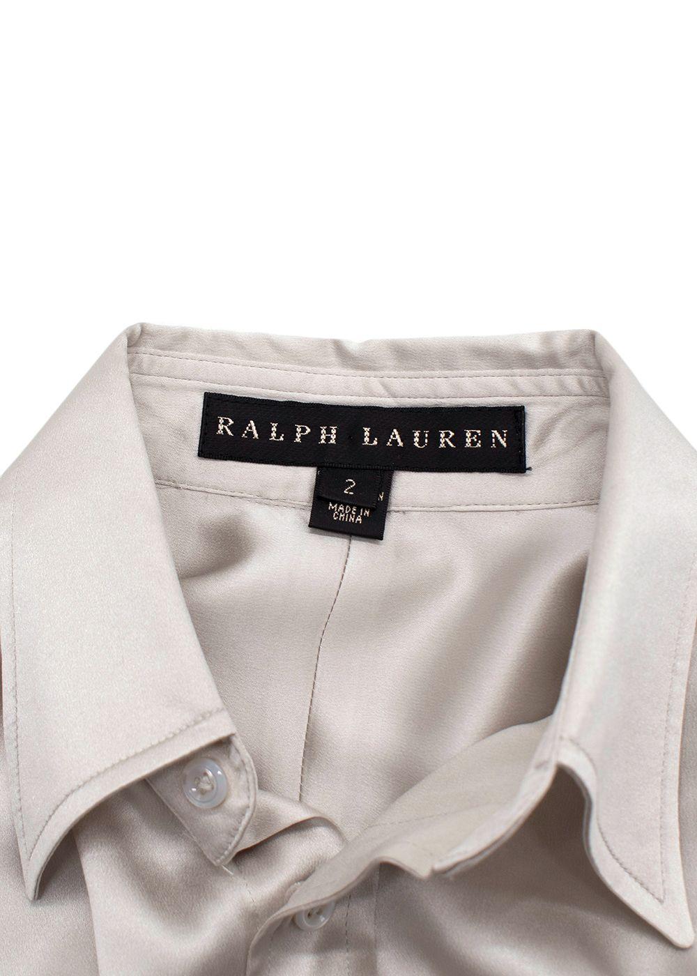 Ralph Lauren Collection  Grey Silk Blend Shirt