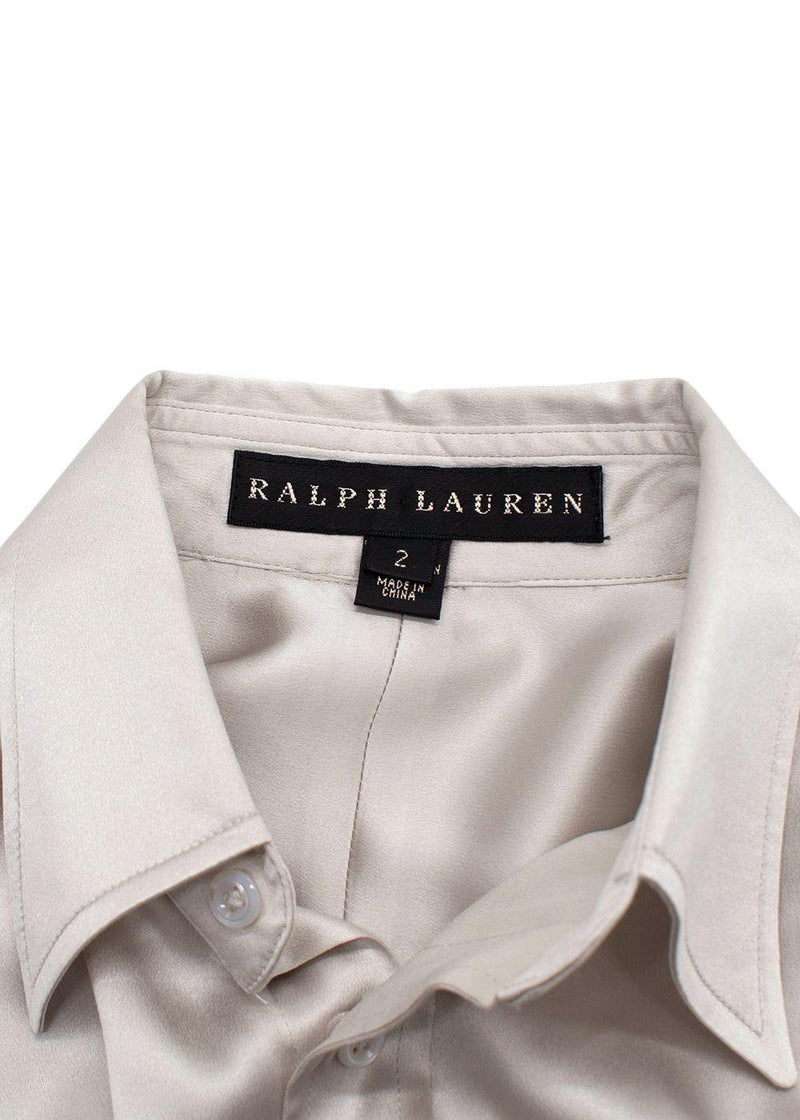 Ralph Lauren Collection  Grey Silk Blend Shirt