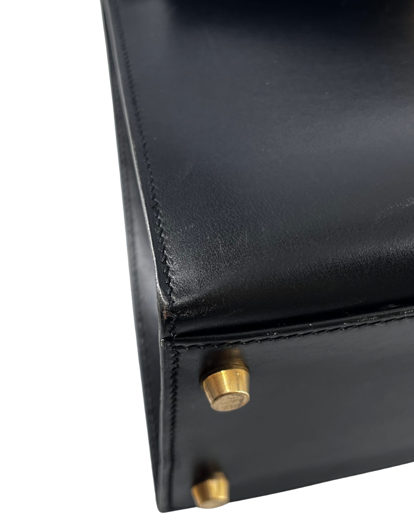 Hermès  Black Calf Leather Kelly 32cms