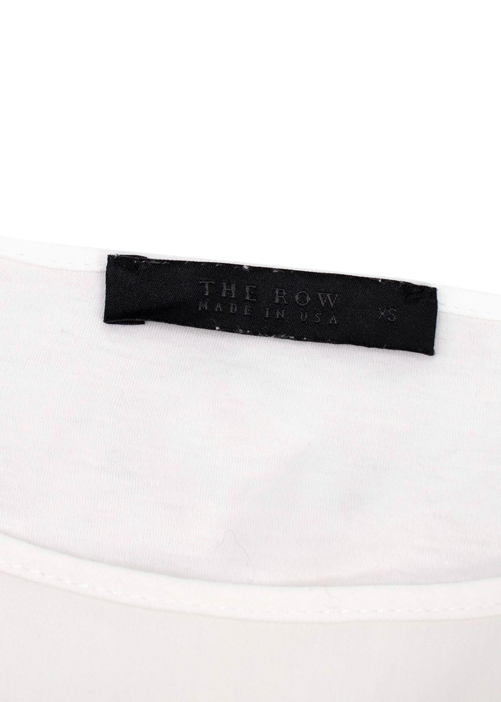 The Row white cotton top