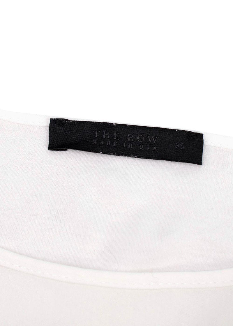 The Row white cotton top