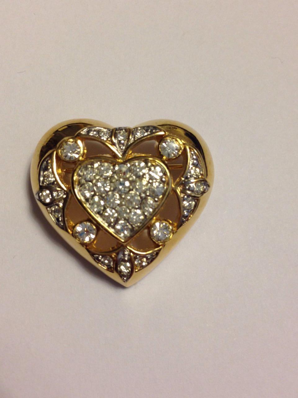 Nina Ricci Crystal Vintage Brooch/ Pendant