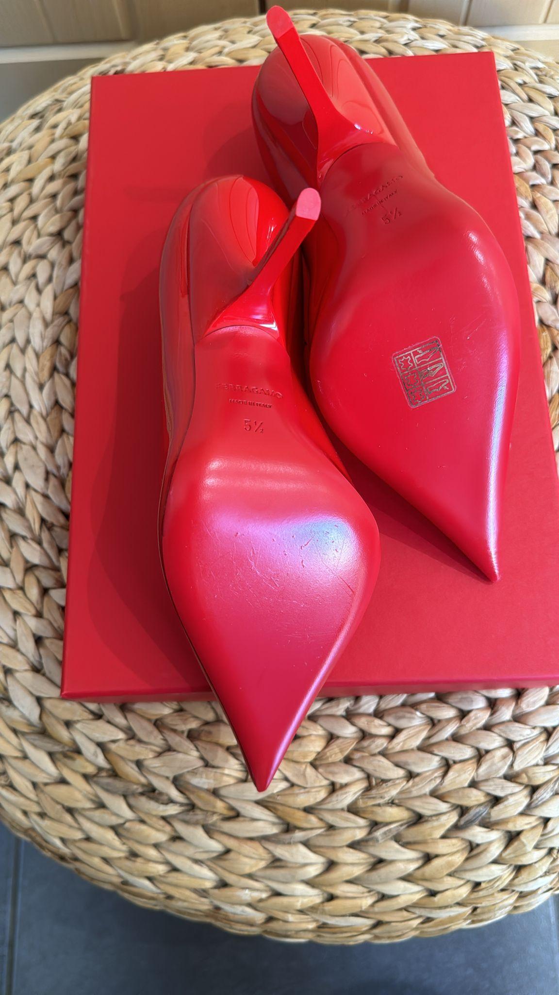 Ferragamo Red Eva Pumps