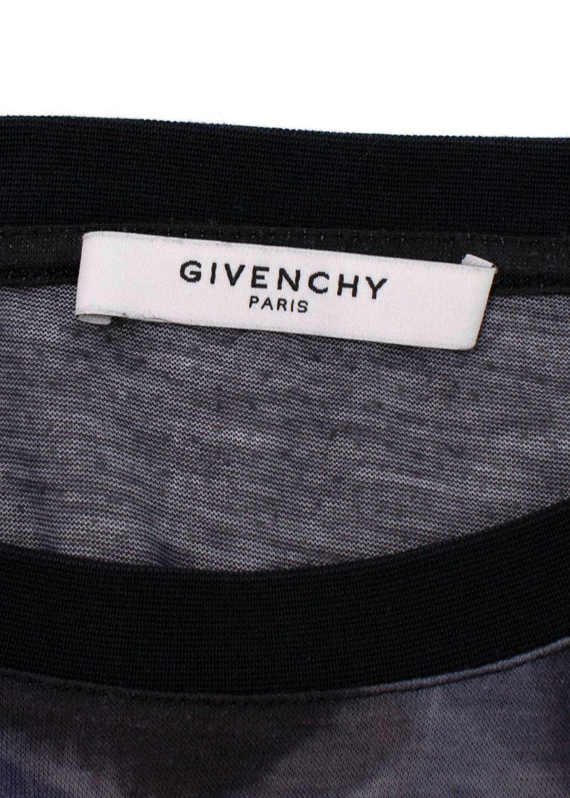 Givenchy Doberman Multicolor Cotton Printed Short Sleeve T-shirt