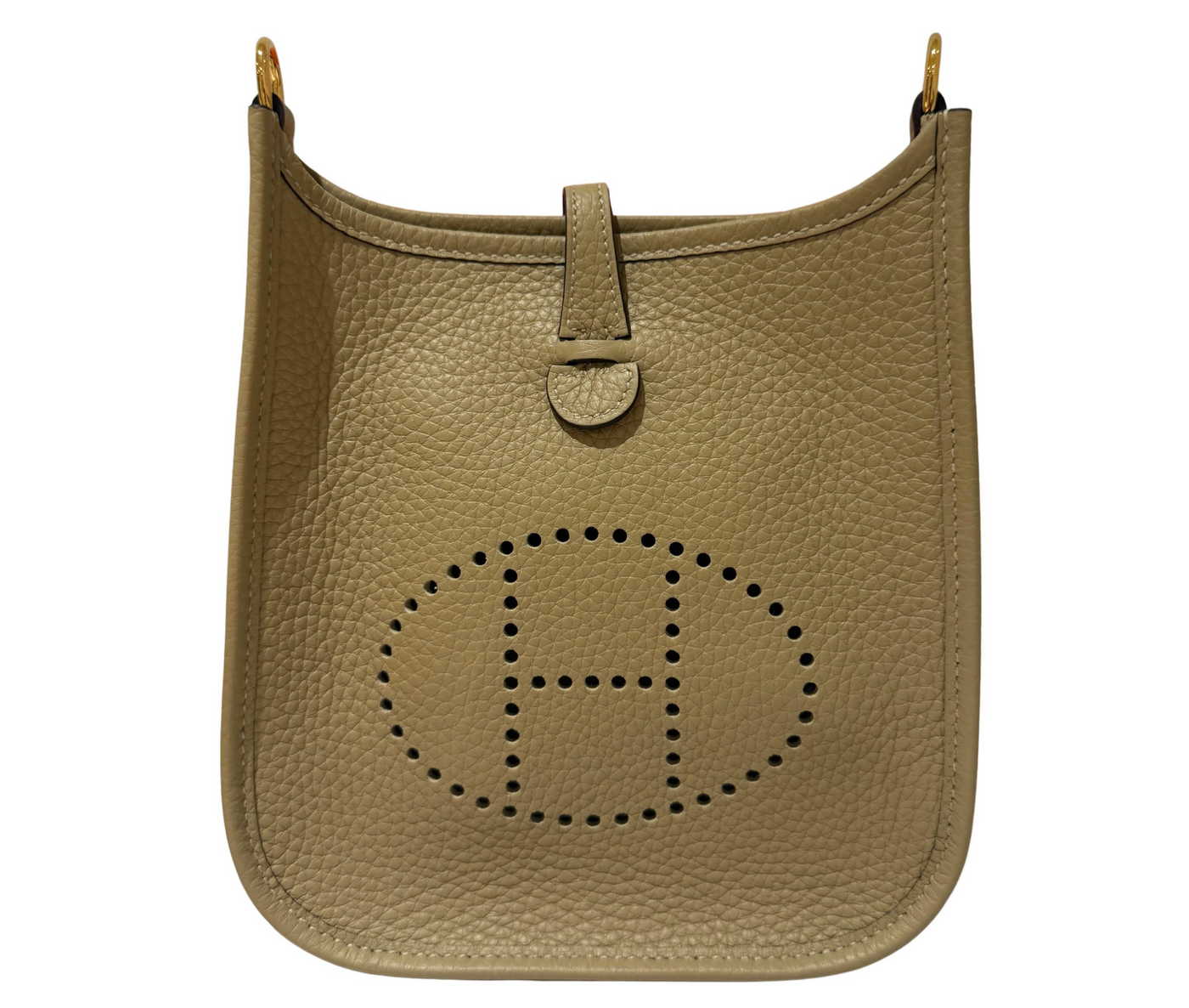 Hermes Mini Evelyne 16 Beige Marfa Clemence