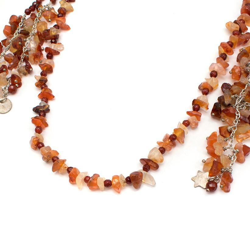 Bespoke Brown Crystal Double-layered Necklace