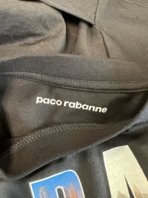 Paco Rabanne Black Ring Detail T-shirt