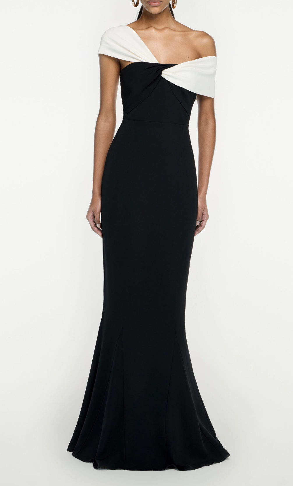 Roland Mouret Asymmetric Stretch Cady Gown