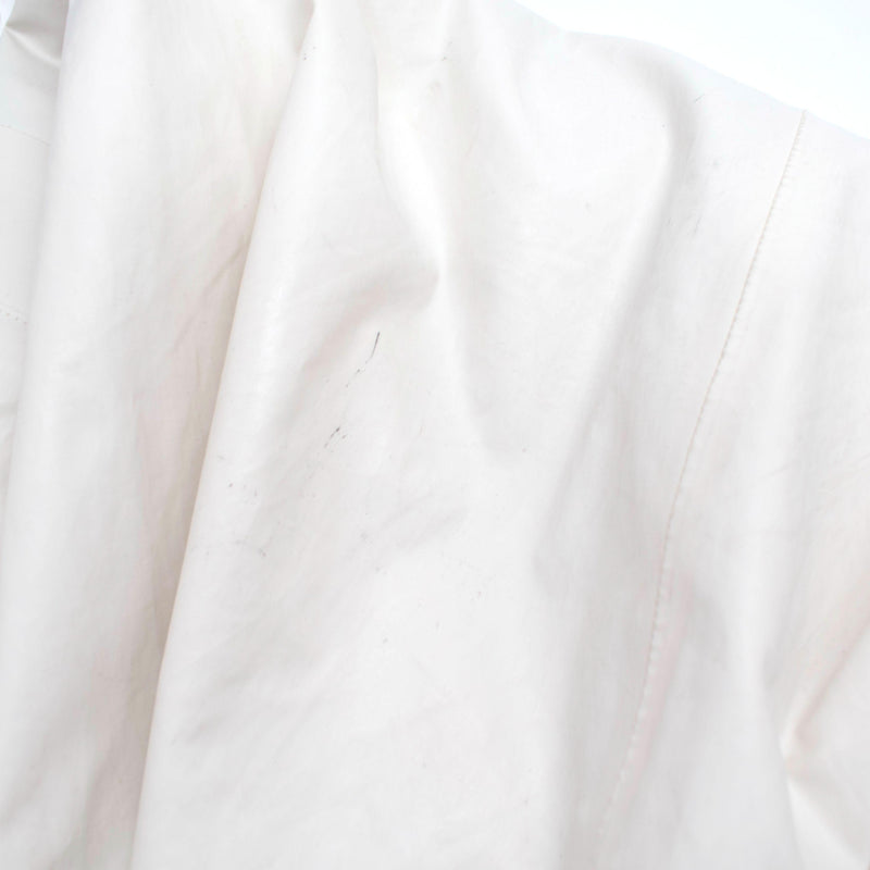 Pause KASSL Edition White Single Breasted Trench Coat