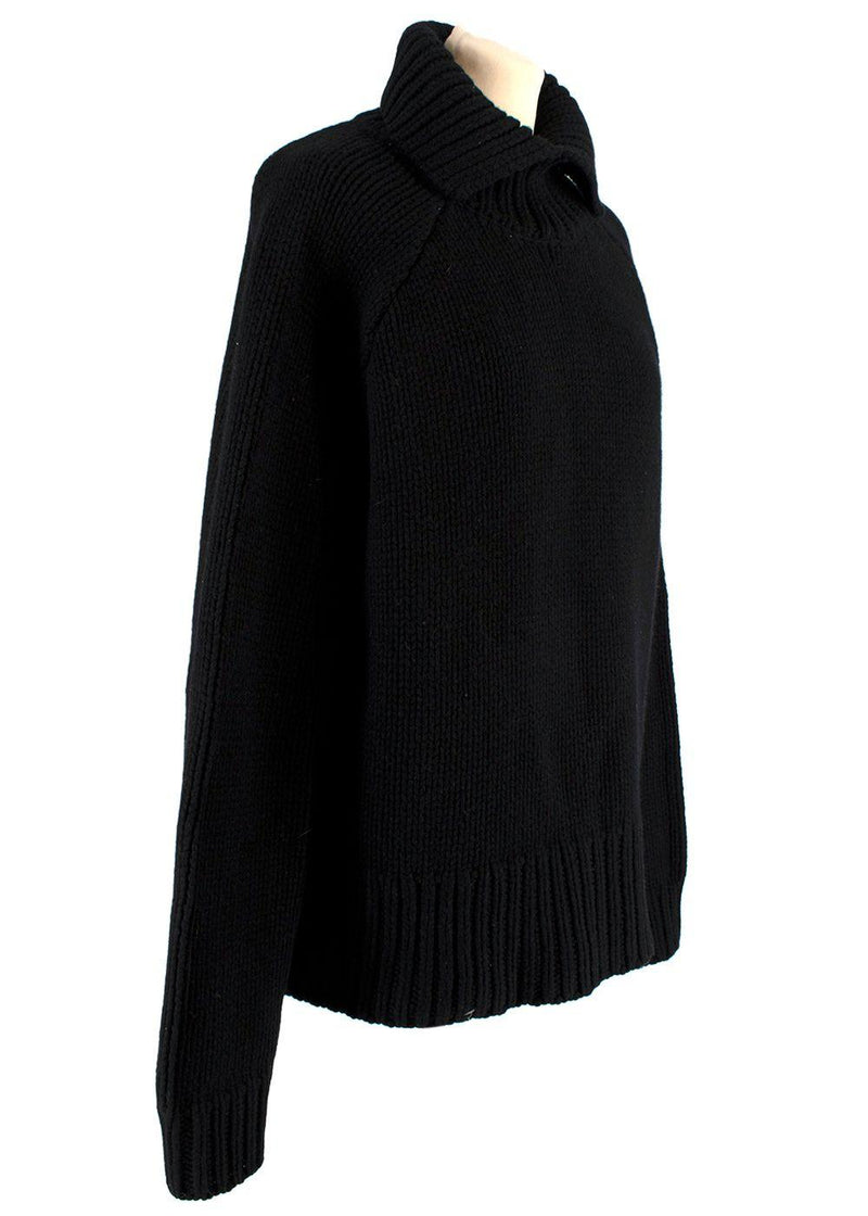 Black Merino Wool Roberta Jumper