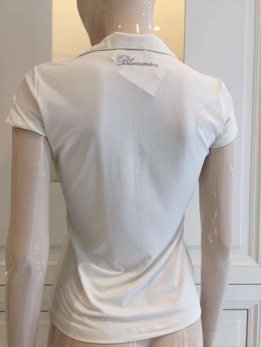 Blumarine Hand Painted & Embroidered Floral Top