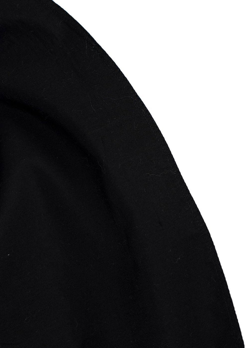 YSL Black Cotton Bow Detail  Blouse
