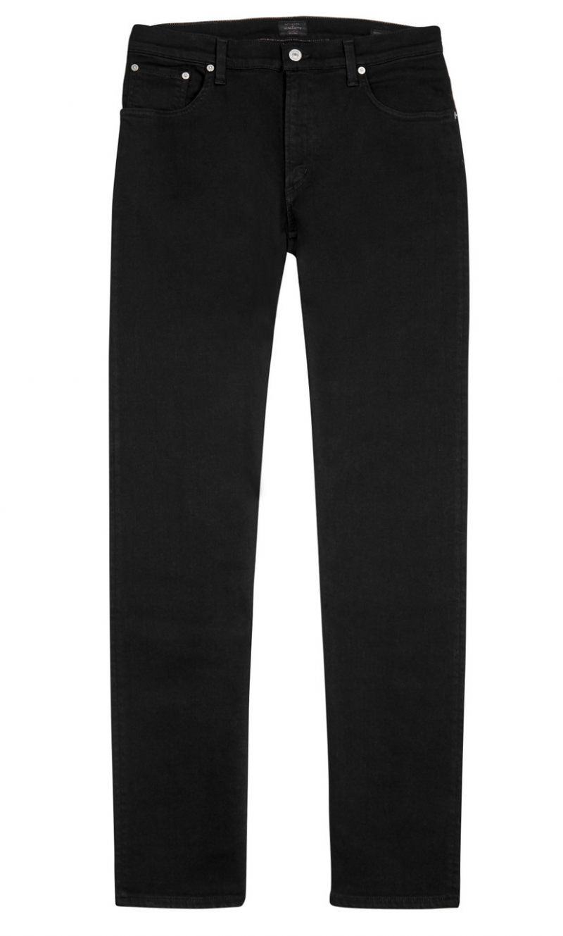 Citizens Of Humanity Black Bowery Standard Slim Jeans