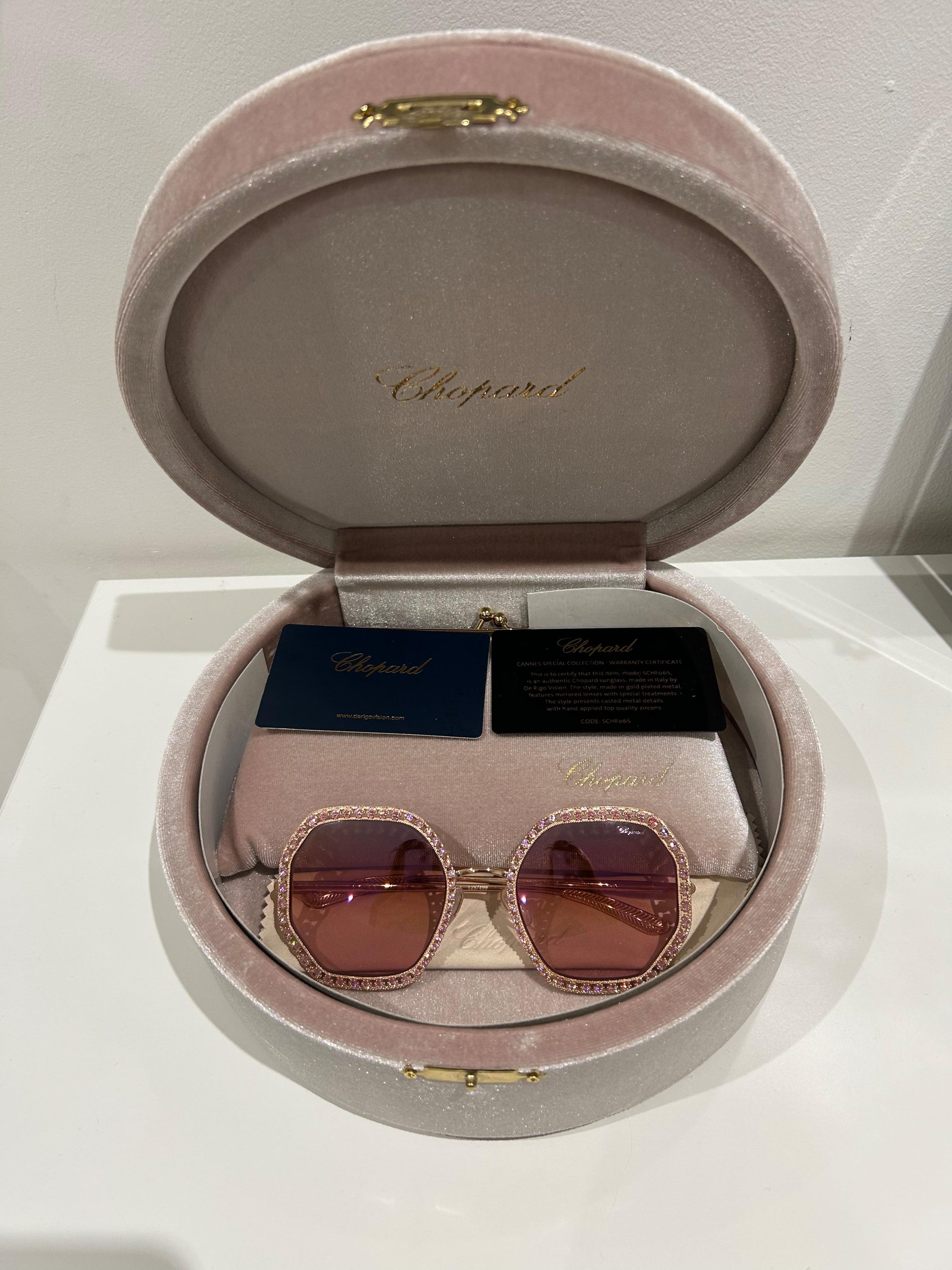 Pink Crystal Red Carpet Sunglasses