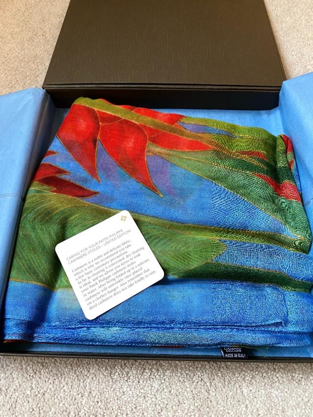 Patek Philippe Limited Edition Floral Print Cashmere Shawl