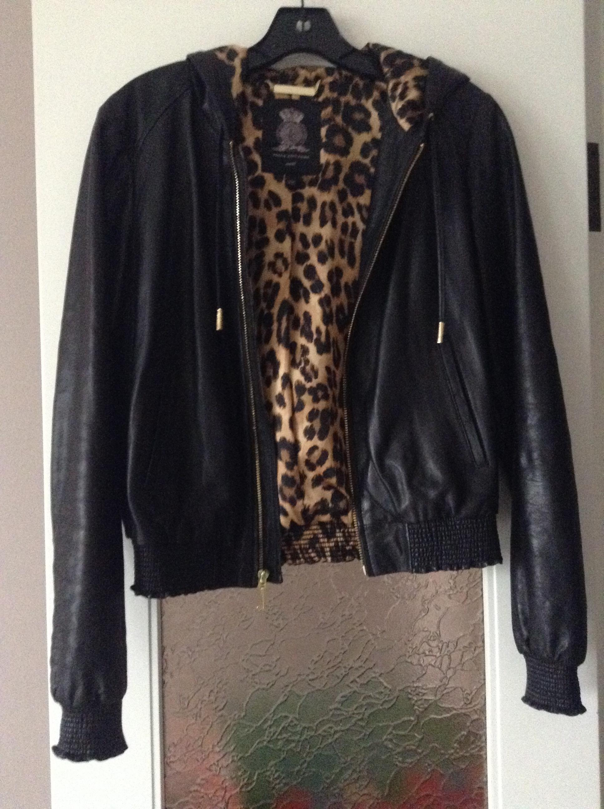 Juicy Couture Leather bomber jacket