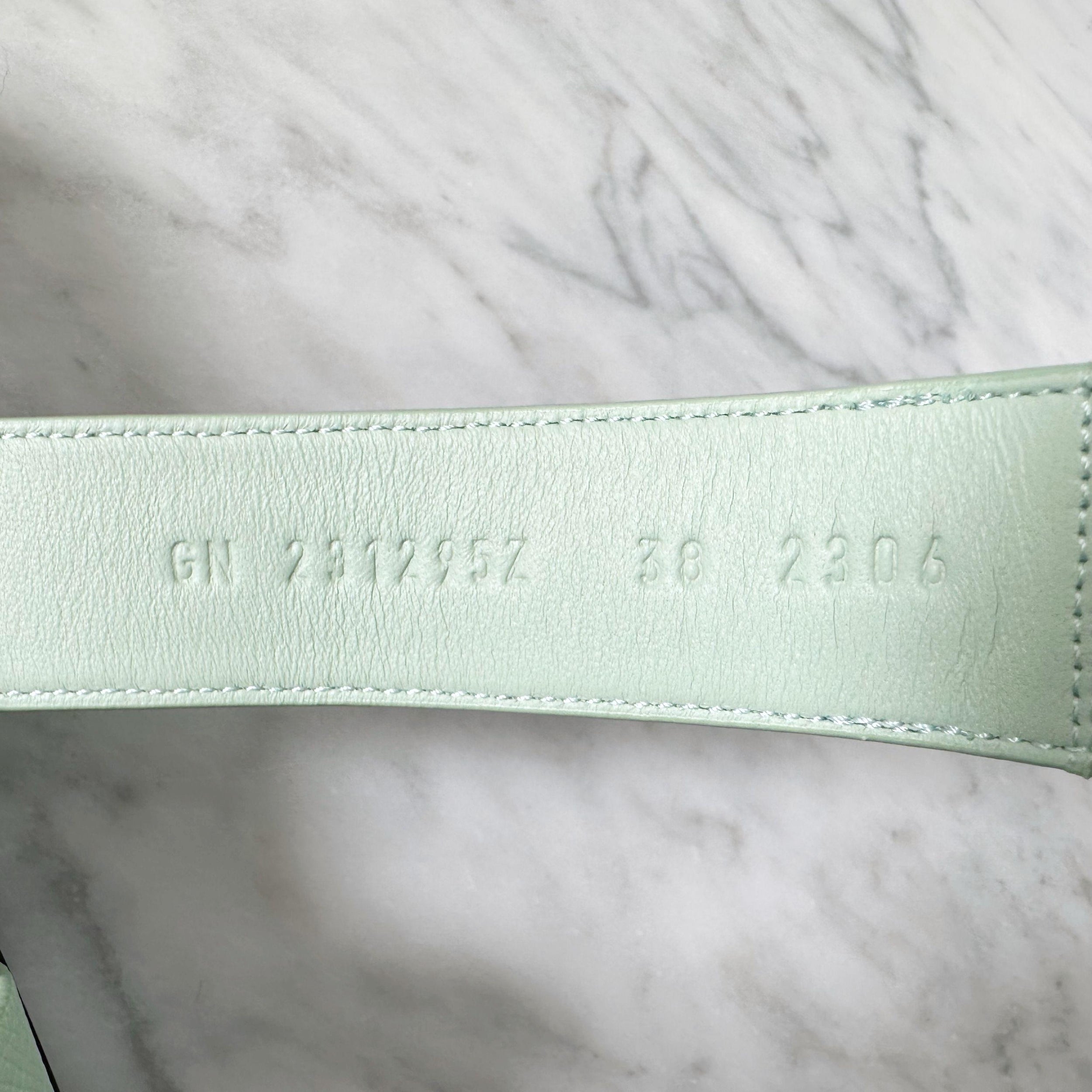 Hermes Vert Jade Chypre Sandals