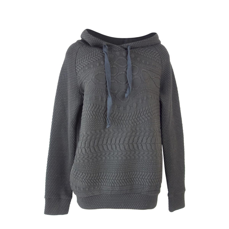 Maje Textured Cotton Hoodie