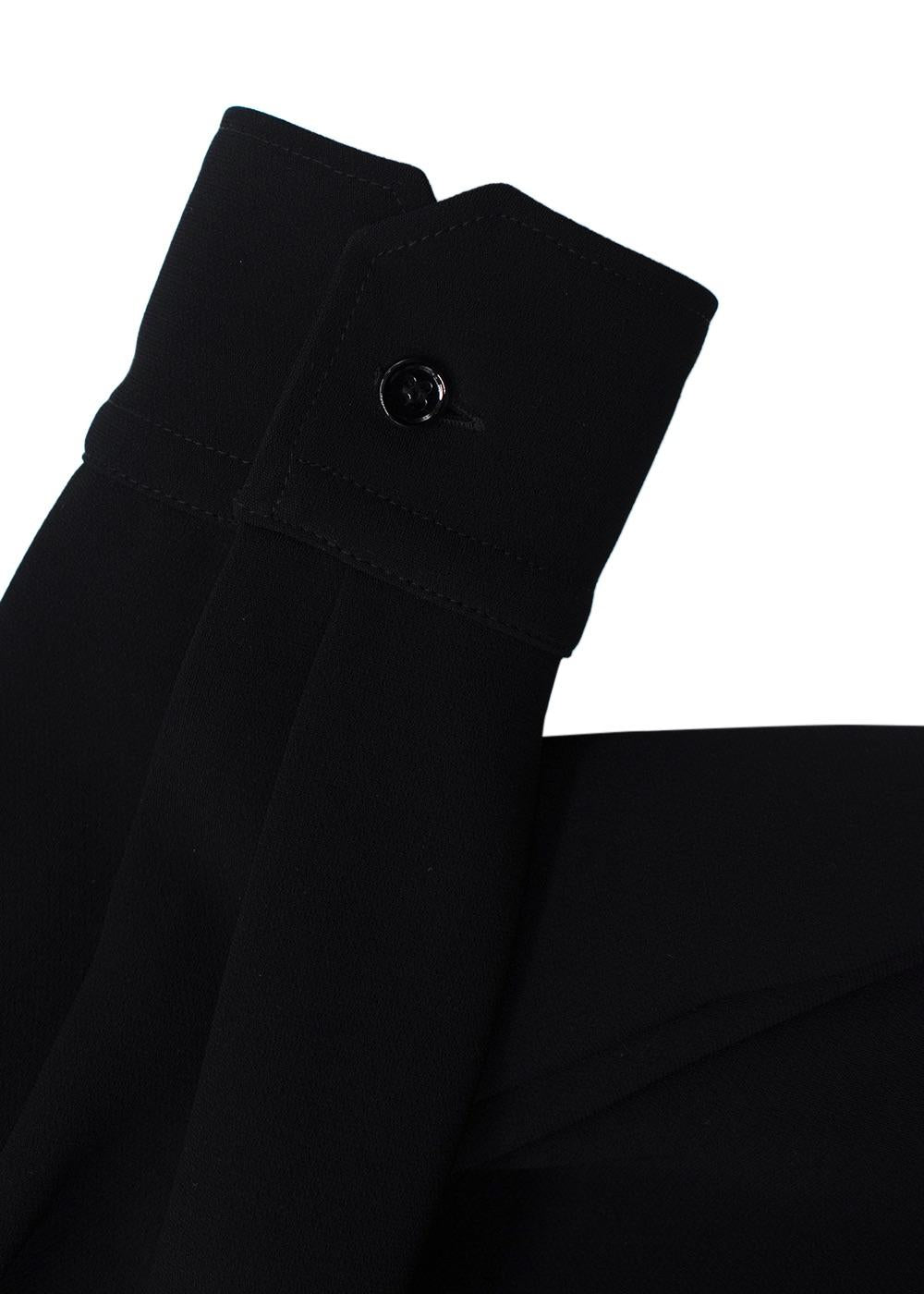 Balenciaga Black Tie Detail Tunic Dress