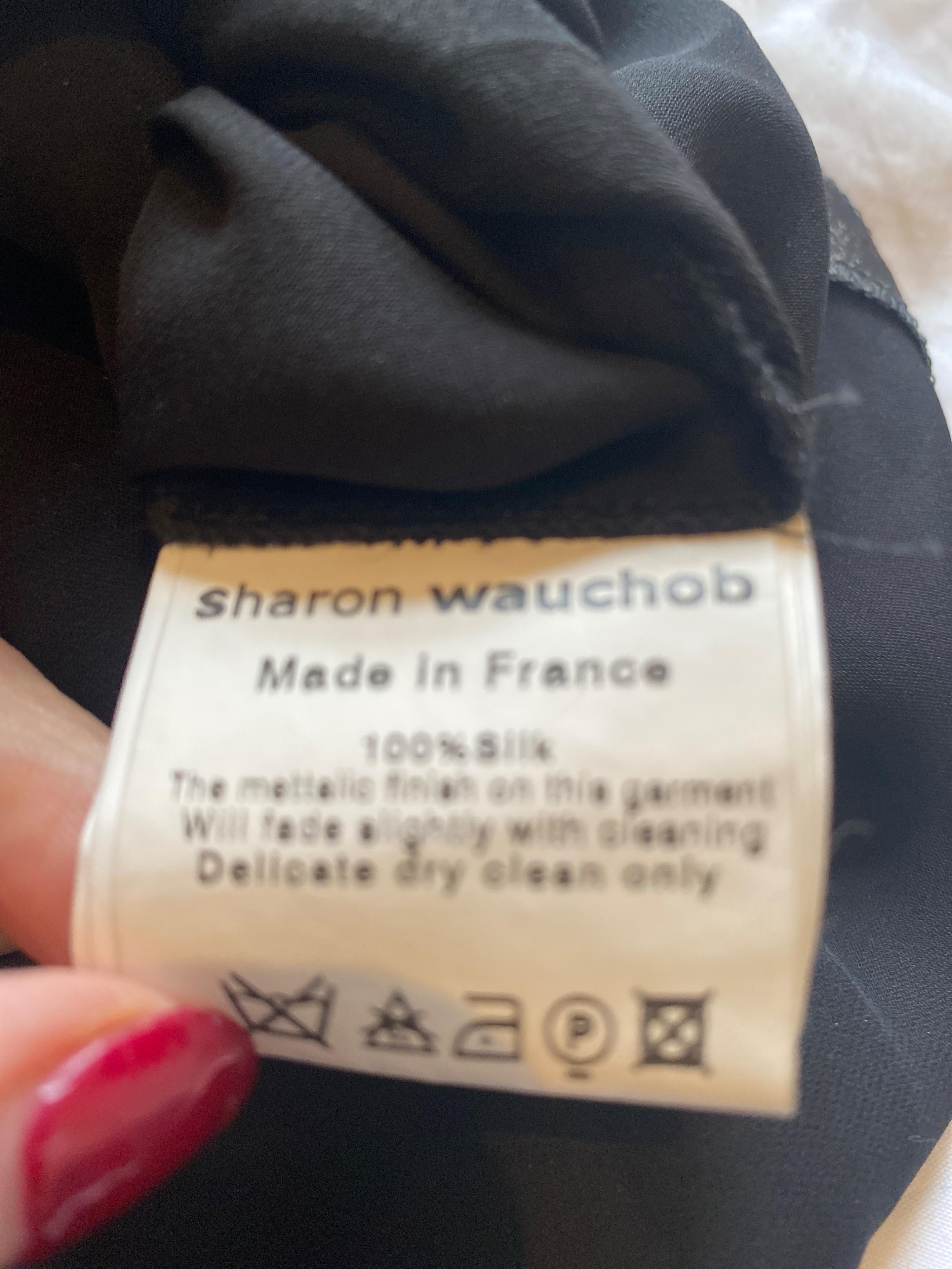 Black & Silver Silk Dress