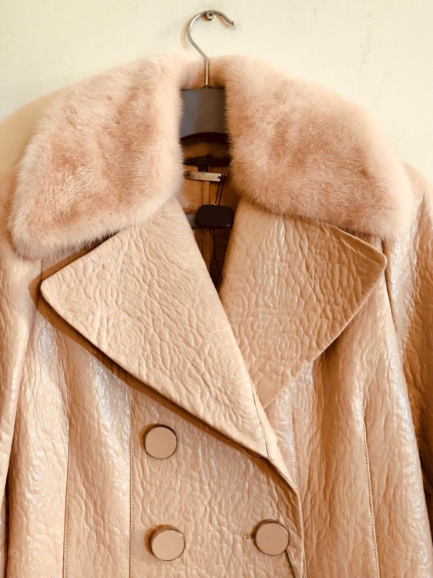 Alexander Mcqueen Coat With Mink Fur Collar