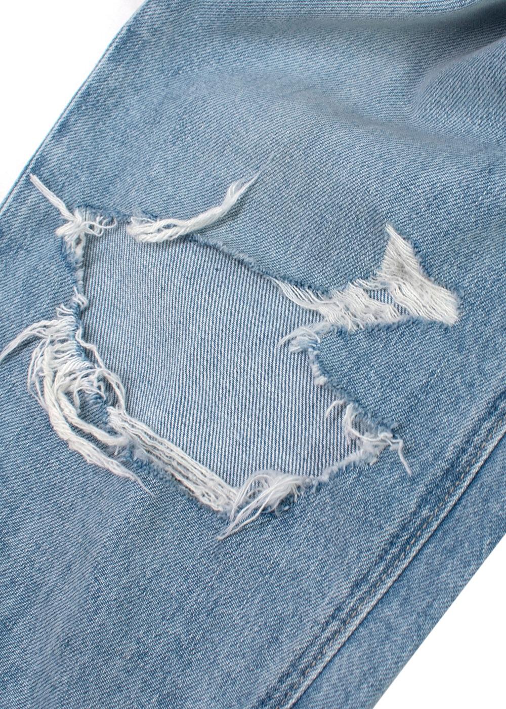 Paige Light Wash Noella Mid-rise Destructed Jeans