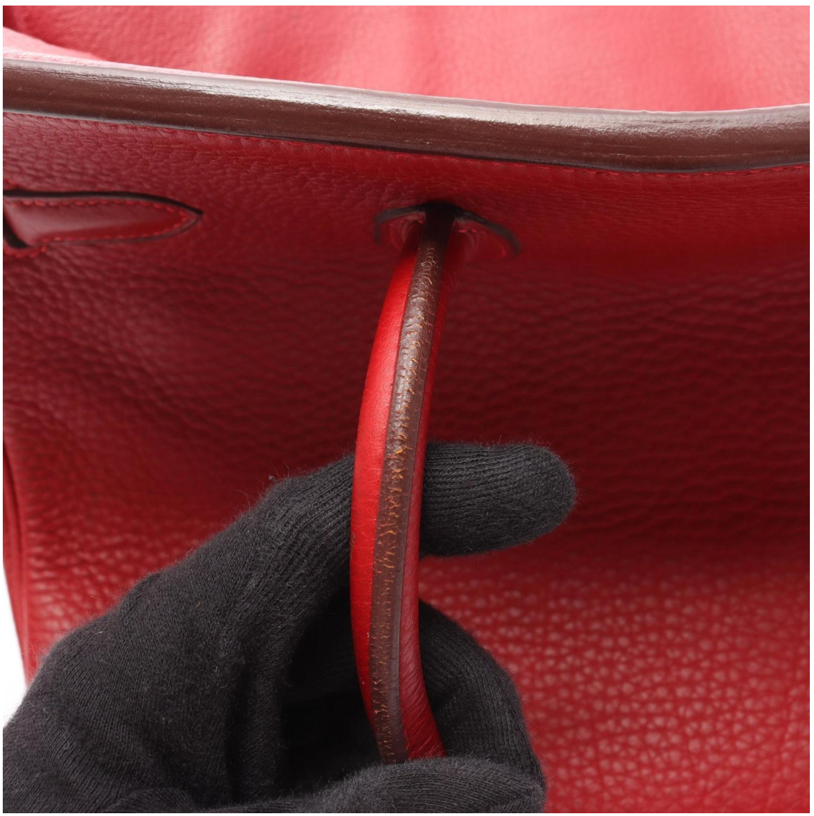 Hermès Birkin 30 Bag in Red Togo Leather with Gold Hardware