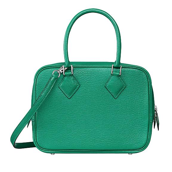 Hermes Mysore Goatskin Green Mini Plume II PHW