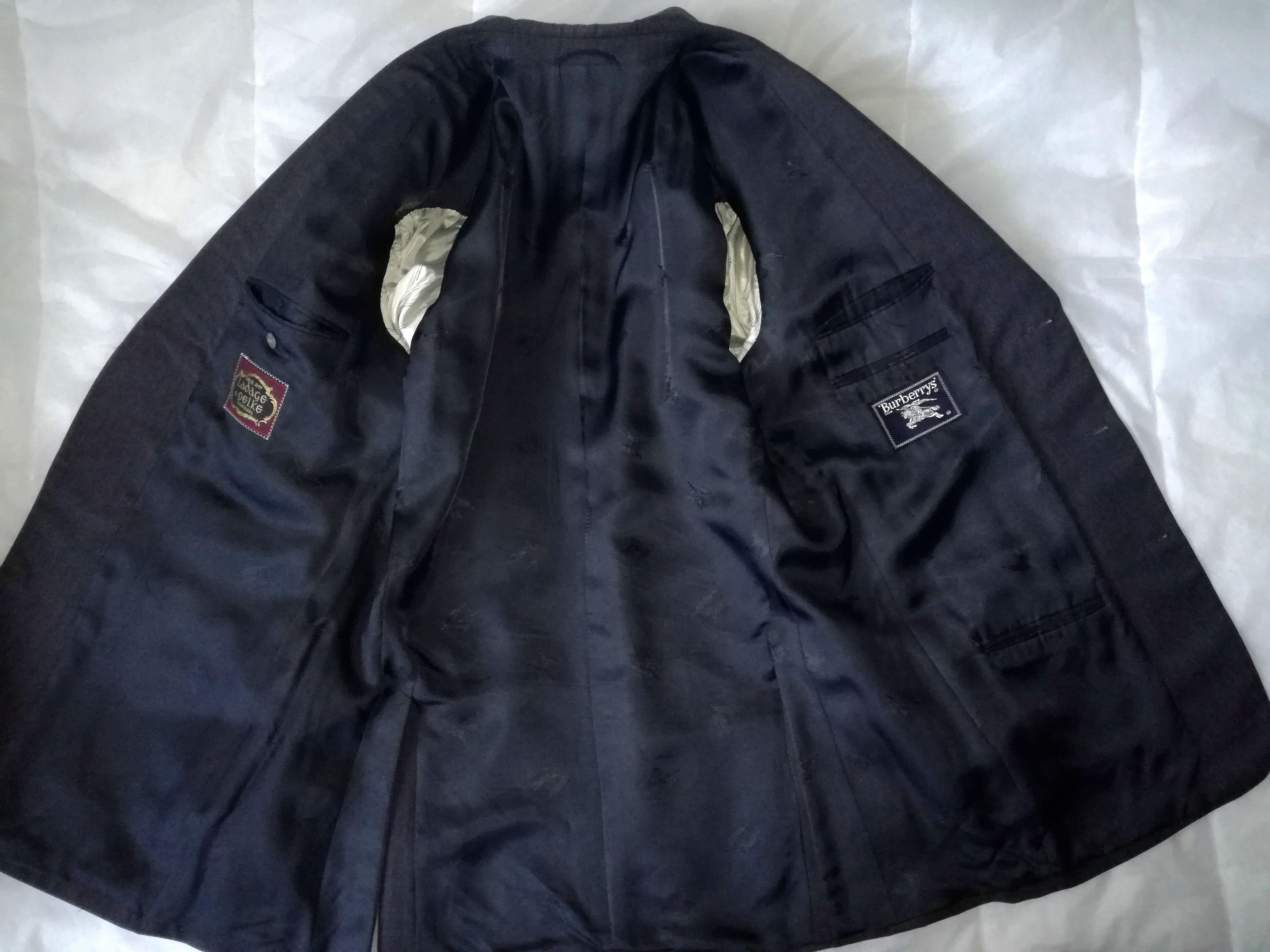 BURBERRYS' Bristol Dark Grey Single Breasted Wool Jacket