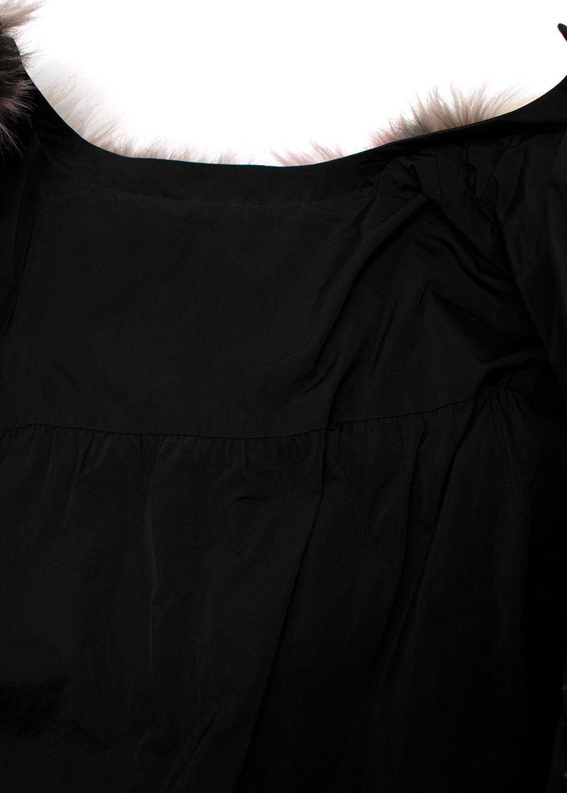 Nina Ricci Reversible Patchwork Faux Fur Coat