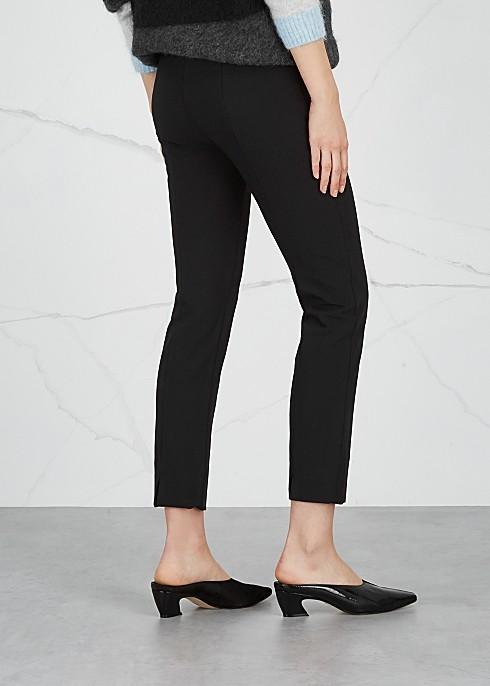Vince Black High Waist Ankle Crop Pants