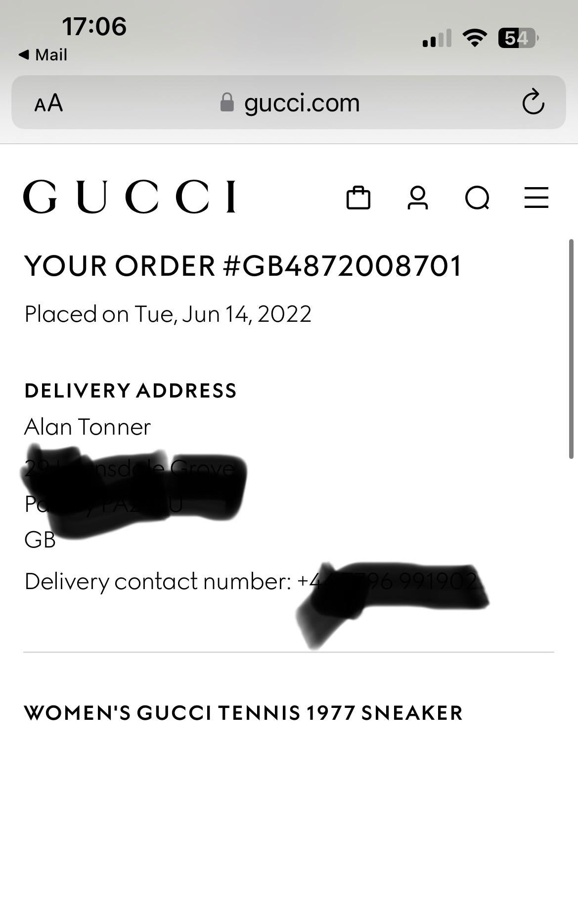 Gucci White Tennis Sneakers