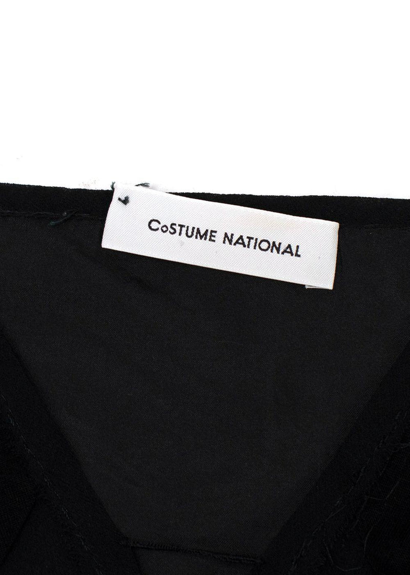 Costume National Black Vest Top