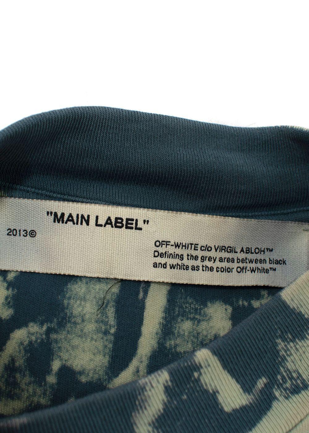 Off-White Tie-Dye Cotton Mockneck Tee
