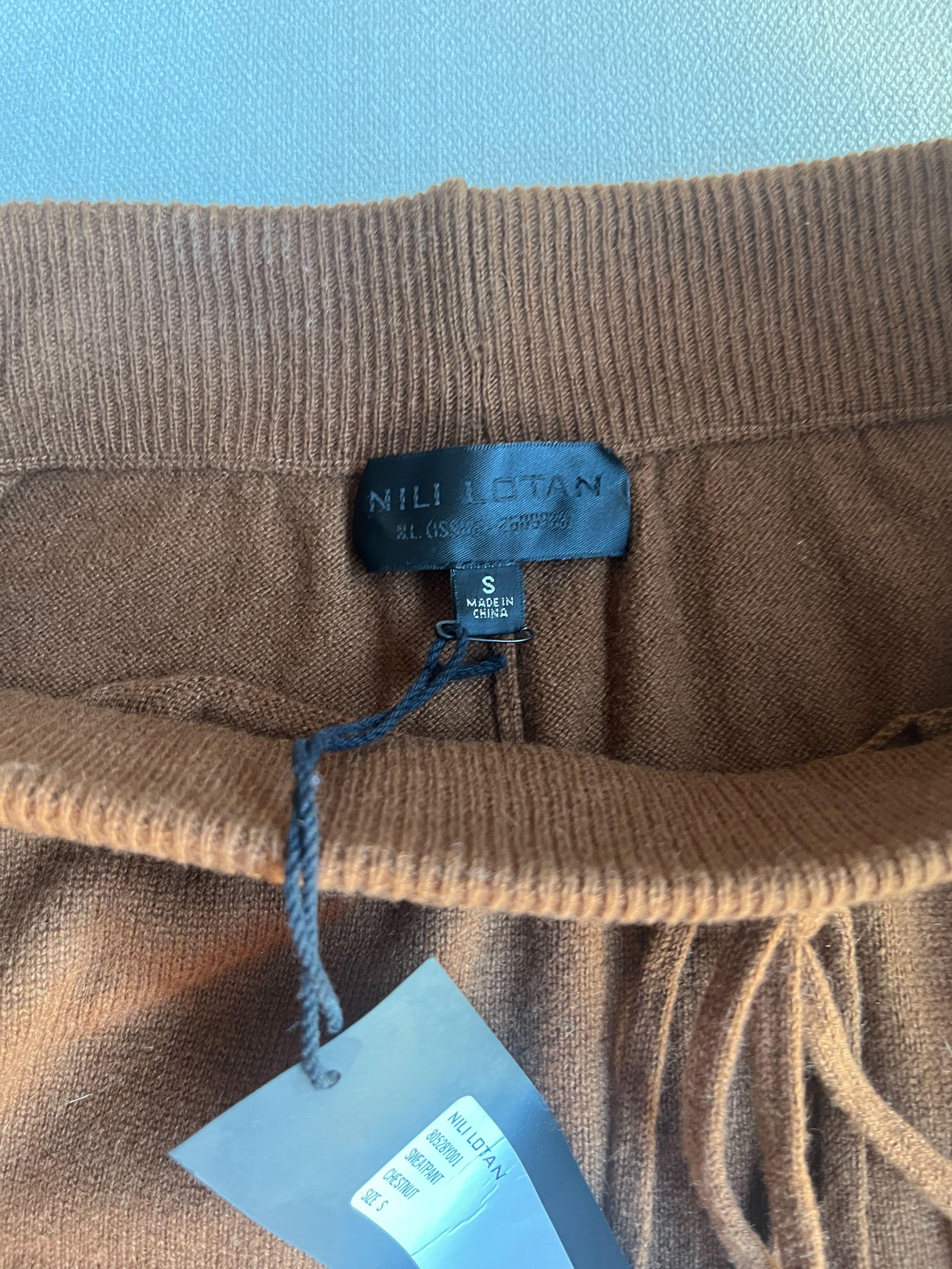 Nili Lotan Brown Cashmere Trackies