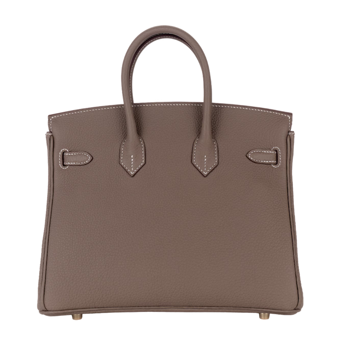 Hermès Birkin 25cm Togo Etoupe Gold Hardware