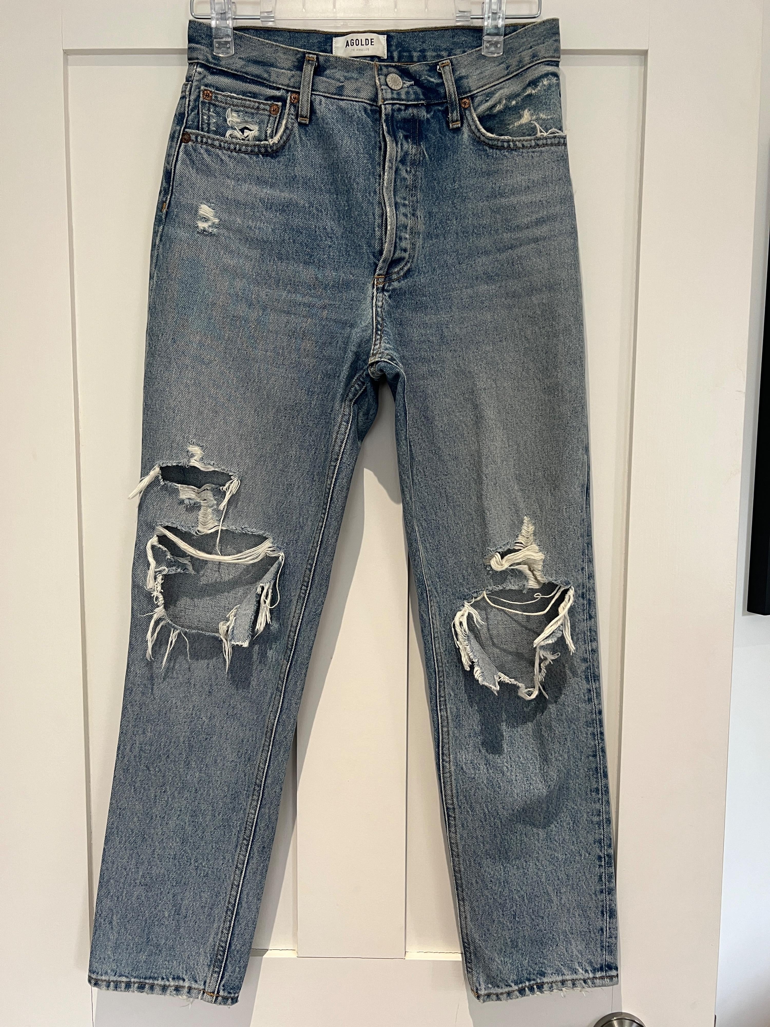 Agolde Distressed Fen Jeans