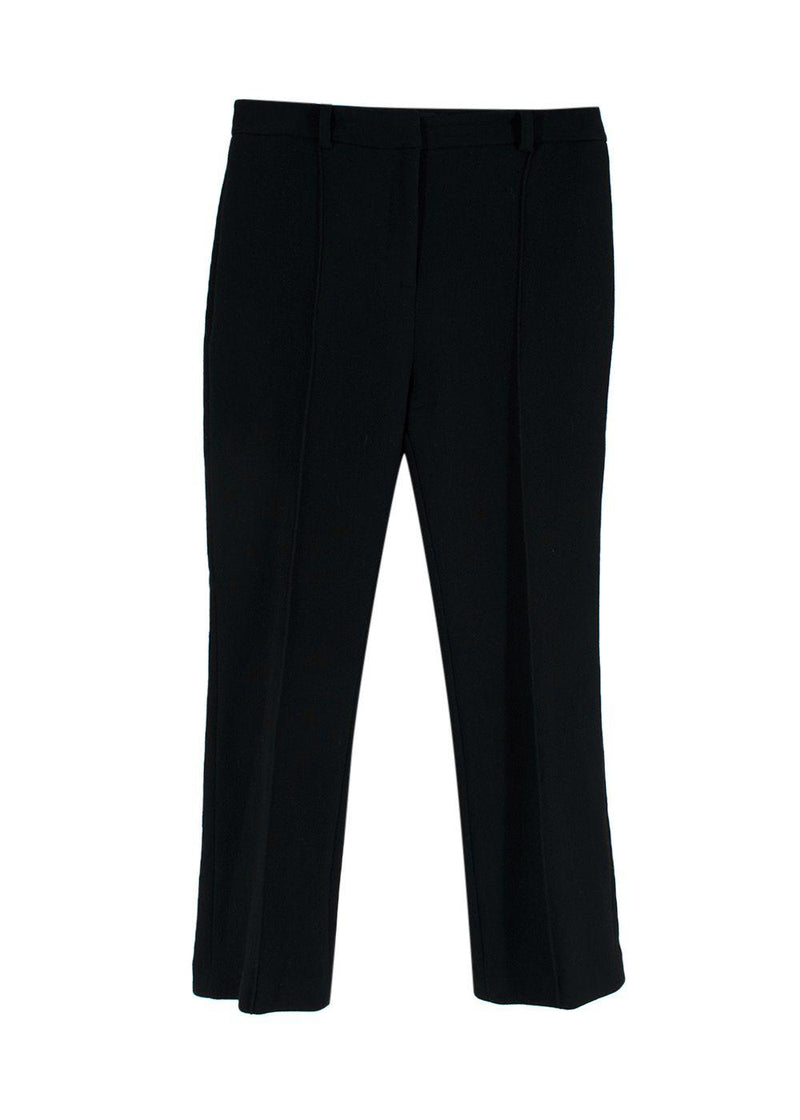 Black Wool Tailored Trousers