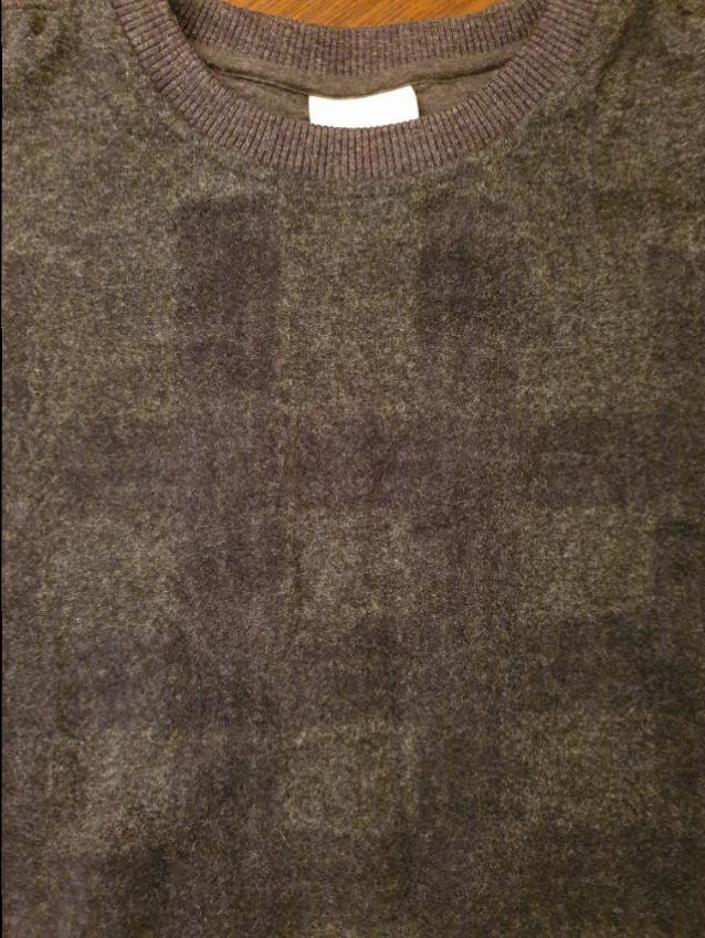 Wooyoungmi Grey Double Layer Wool Blend Check Jumper