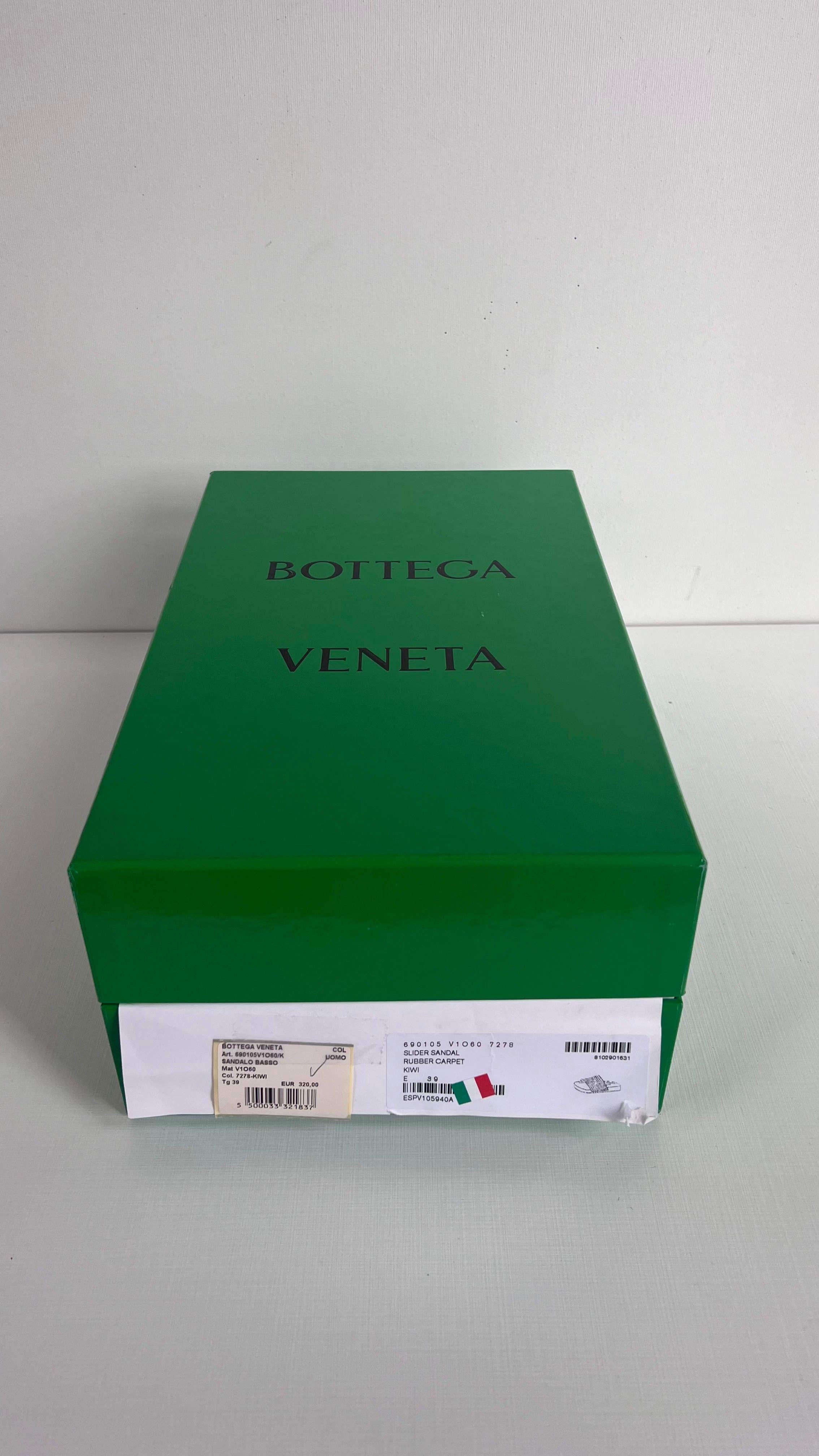 Bottega Veneta Kiwi Rubber Carpet Pool Slides
