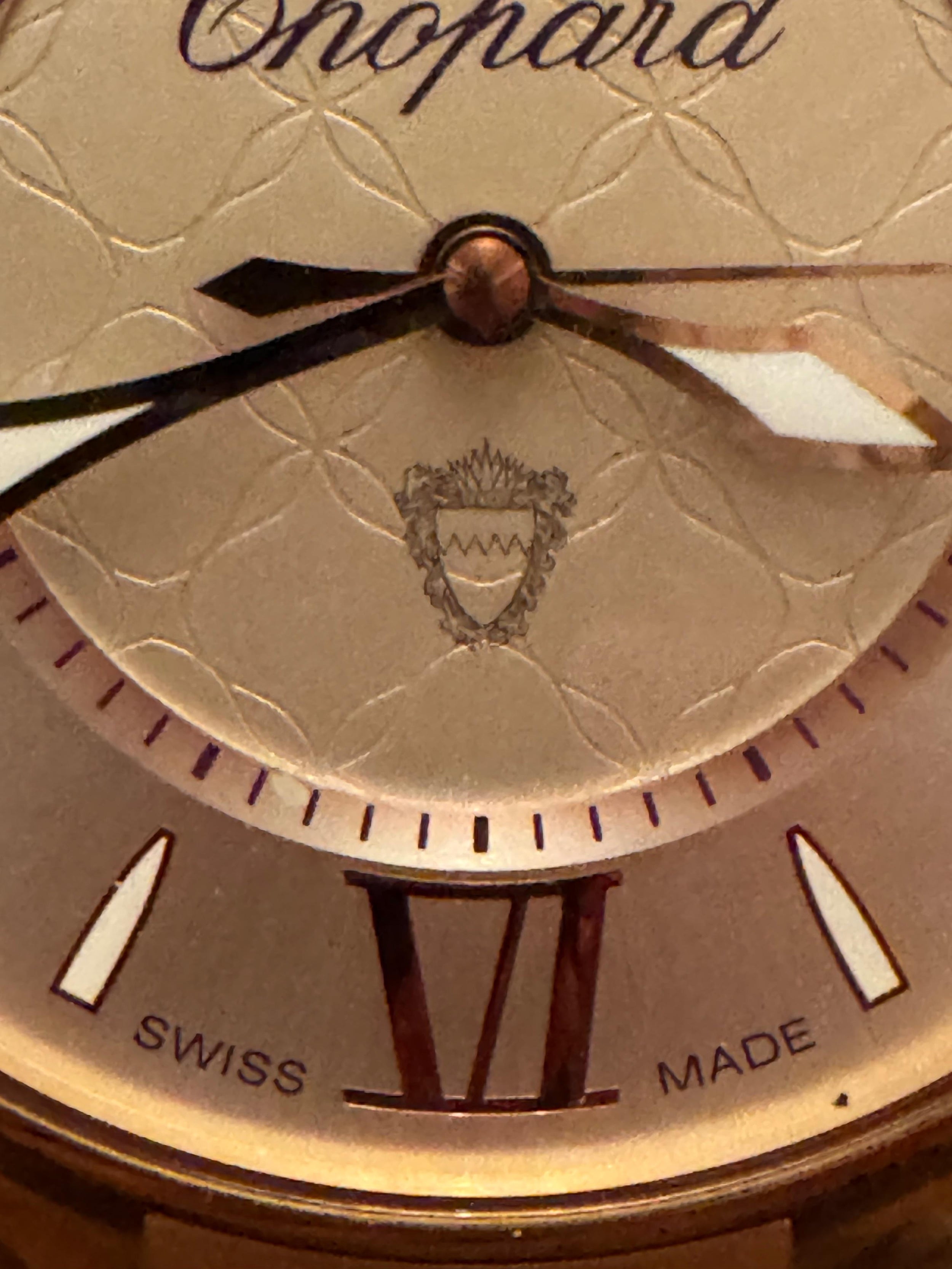 Chopard Imperiale Rose Gold Alarm Clock And Pen