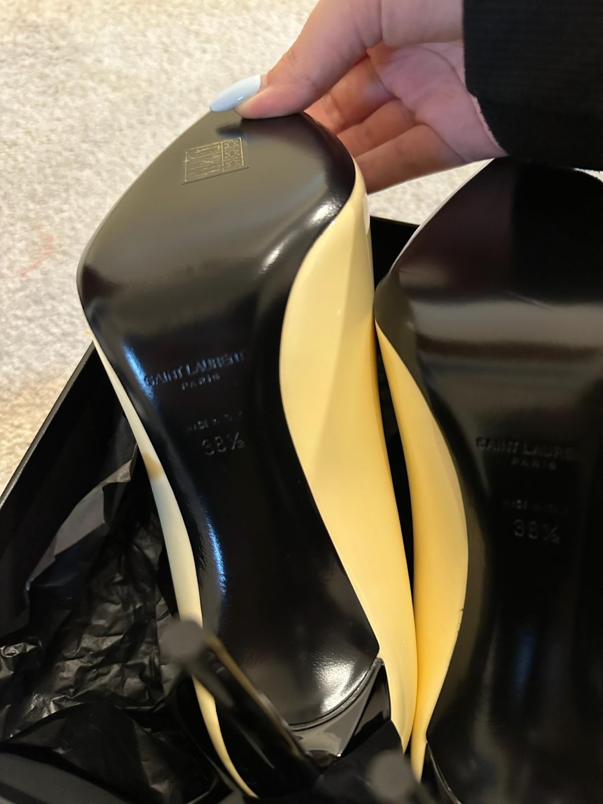 Saint Laurent Patent Leather Teddy High Vamp Pumps