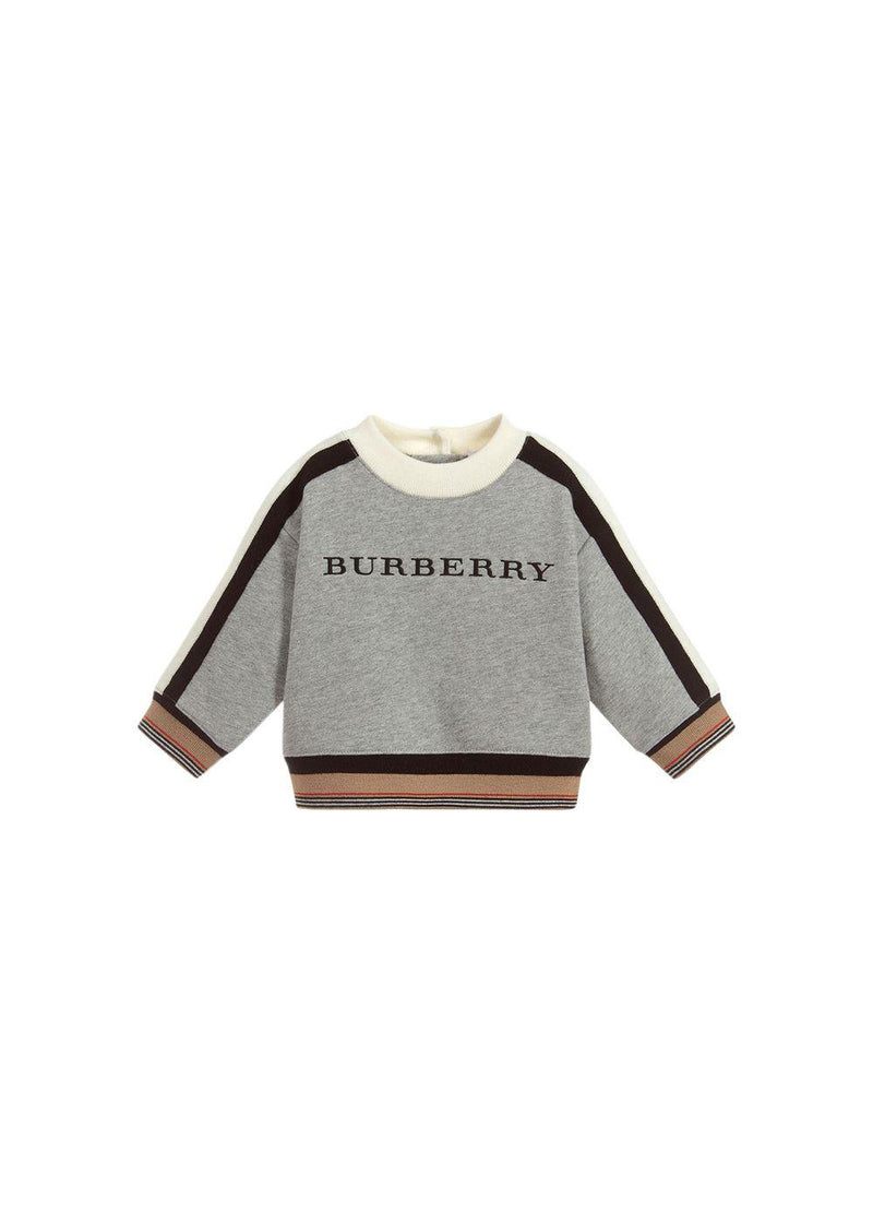 Kids Grey Cotton Sweatshirt