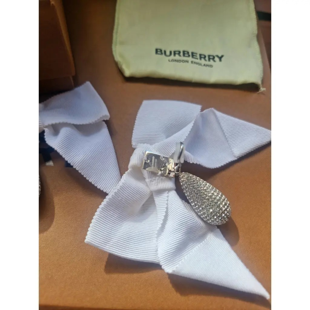 Burberry Oversized Bow Clip Earrings