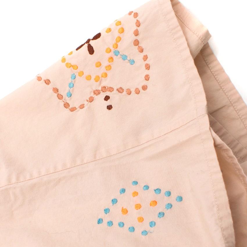 Bonpoint Girls 2Y Beige Embroidered Top