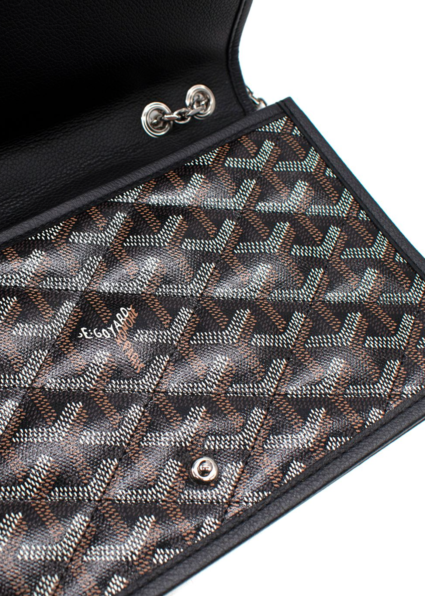 Goyard Black Alexandre III Chain Shoulder Bag